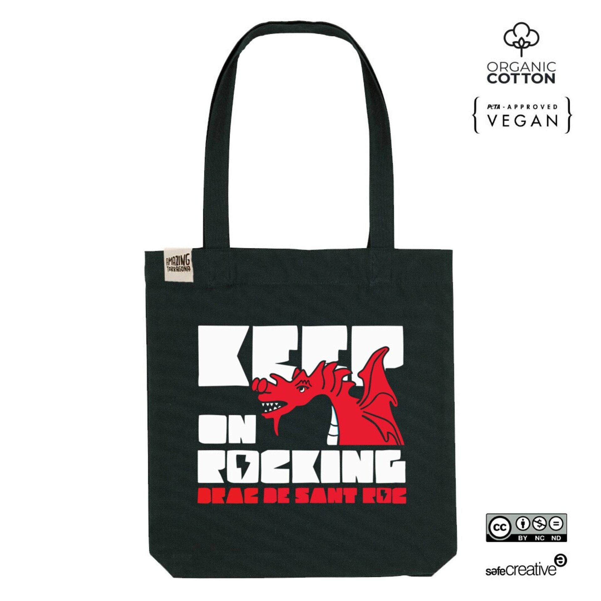 Tote bag Keep on rocking Drac de Sant Roc de Tarragona - 2