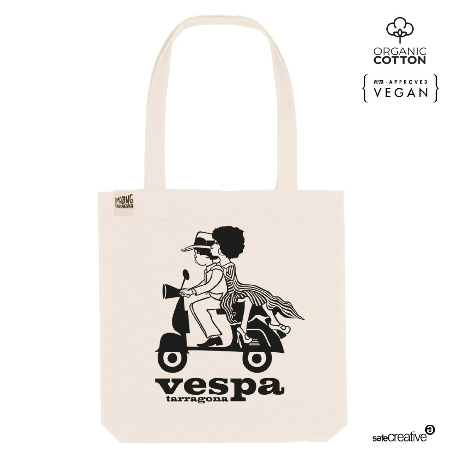 Tote bag Gegants Negritos en Vespa - 3