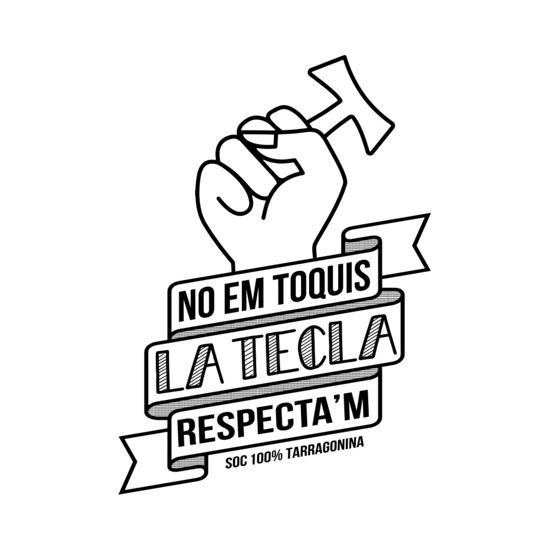 Tote bag No em toquis la Tecla! Fucsia - 3